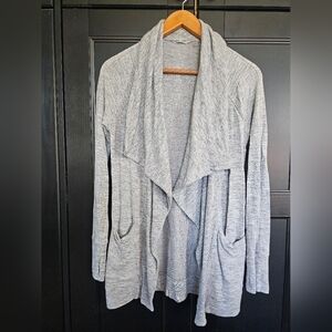 Athleta Studio Wrap Gray Open Cardigan- Soft Modal- XXS
